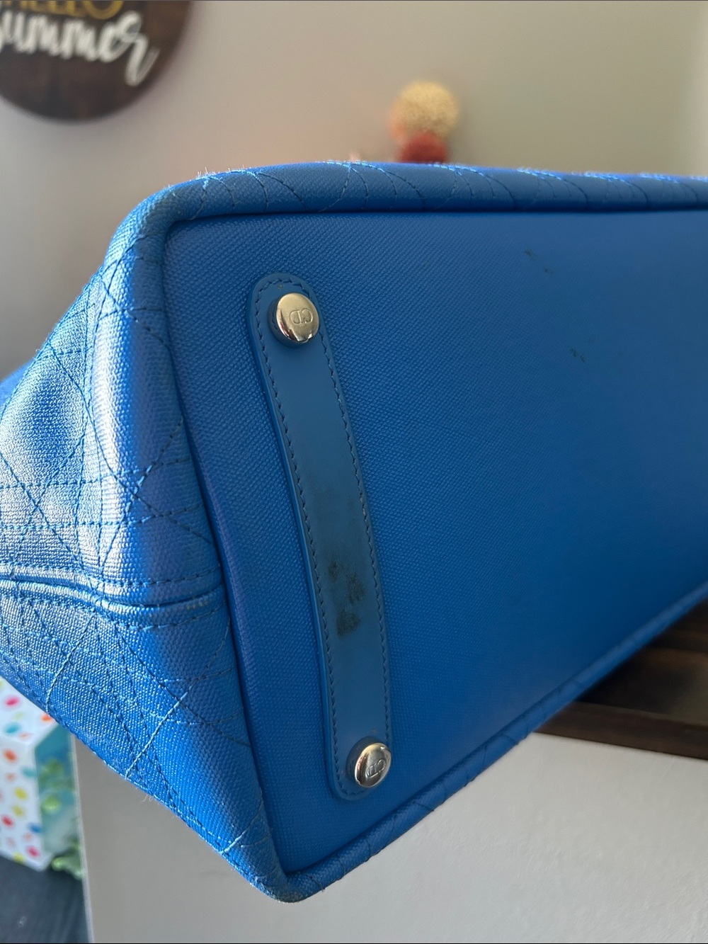 463. Christian Dior Panarea Tote Bag - Picture 6 of 13